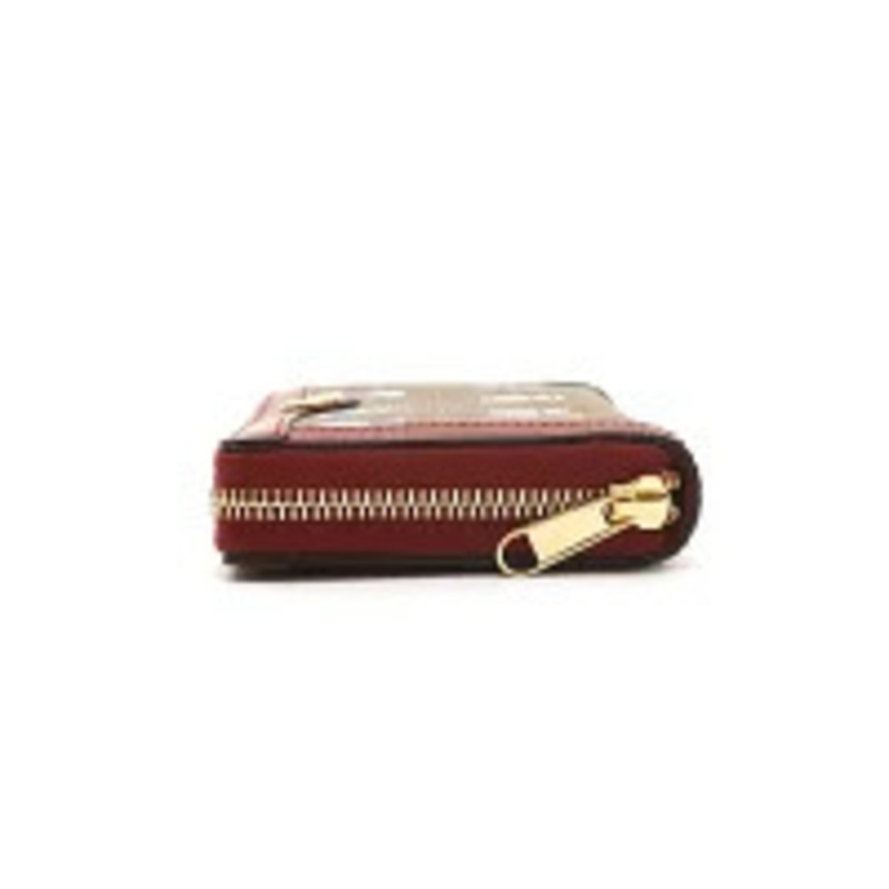 Gucci Doraemon GG Supreme Zippy Long Wallet Brown Red - Picture 2 of 9